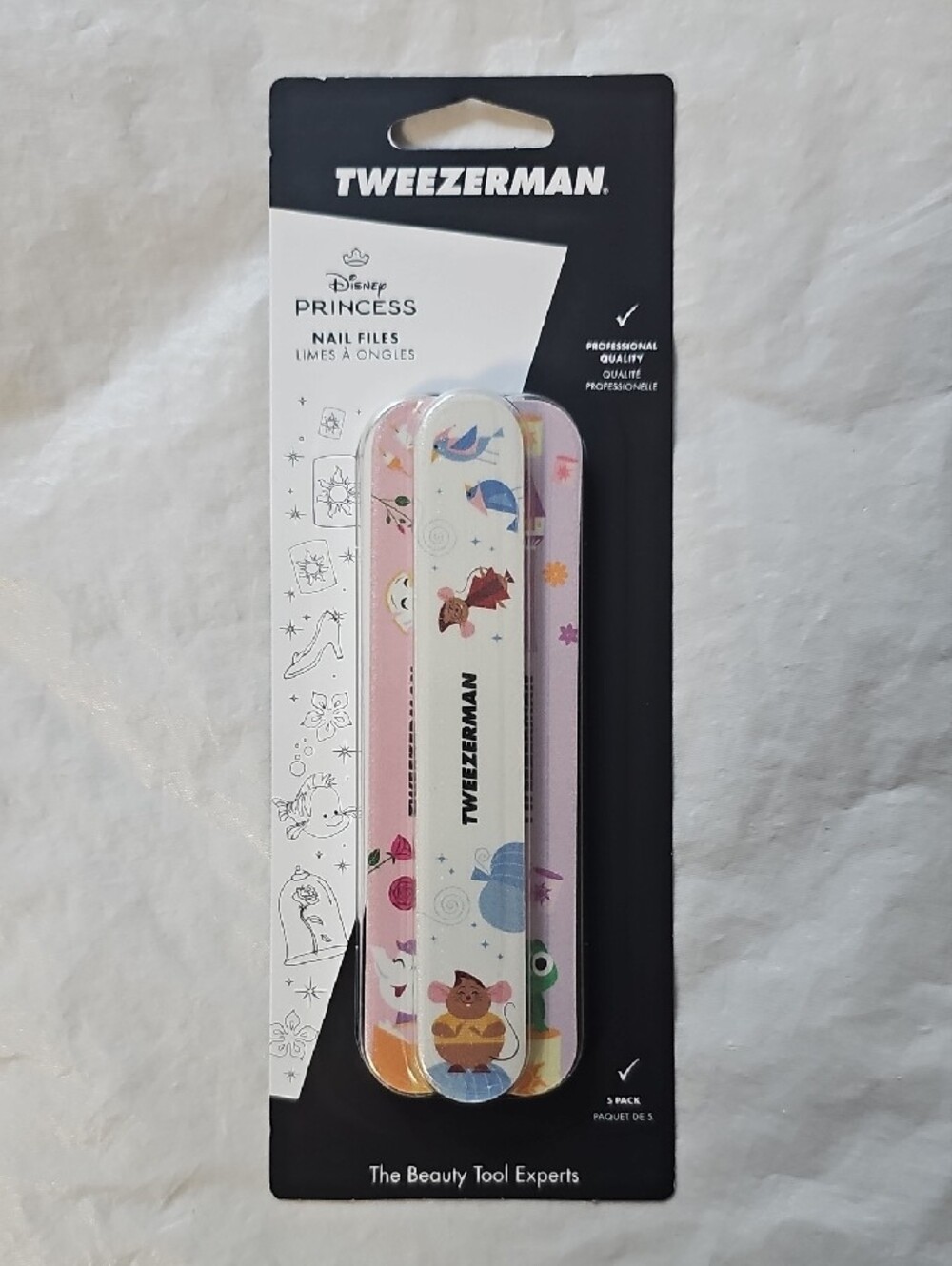 Disney Princess Tweezerman Forever Friends Nail Files 1 pack of 5 New